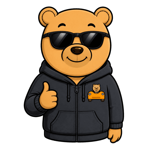 Carpy wearing sunglasses and giving a thumbs up